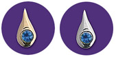 Real Sapphire Teardrop