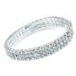 3 Row Stretch Diamante Bracelet