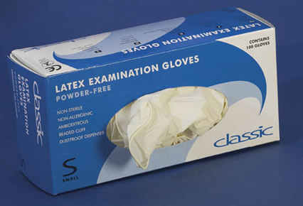 100 latex gloves