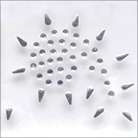 NBT 5 Spikey Teardrop - Clear Crystals